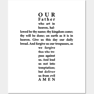 The lord's prayer our father - matthew 69 Posters and Art